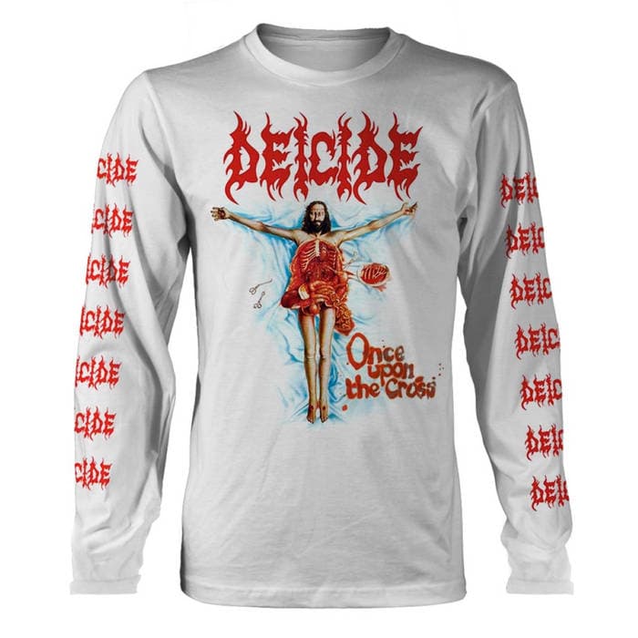 "Once Upon The Cross" White Long Sleeve T shirt