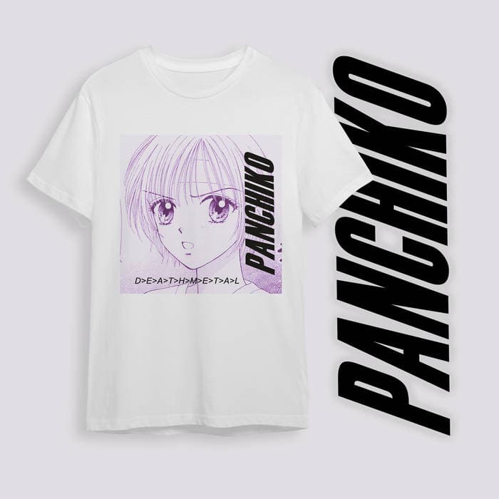 DEATHMETAL - White/Pink T-Shirt