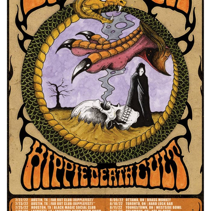 Sasquatch | Hippie Death Cult Summer US/Canada 2022 Tour Poster