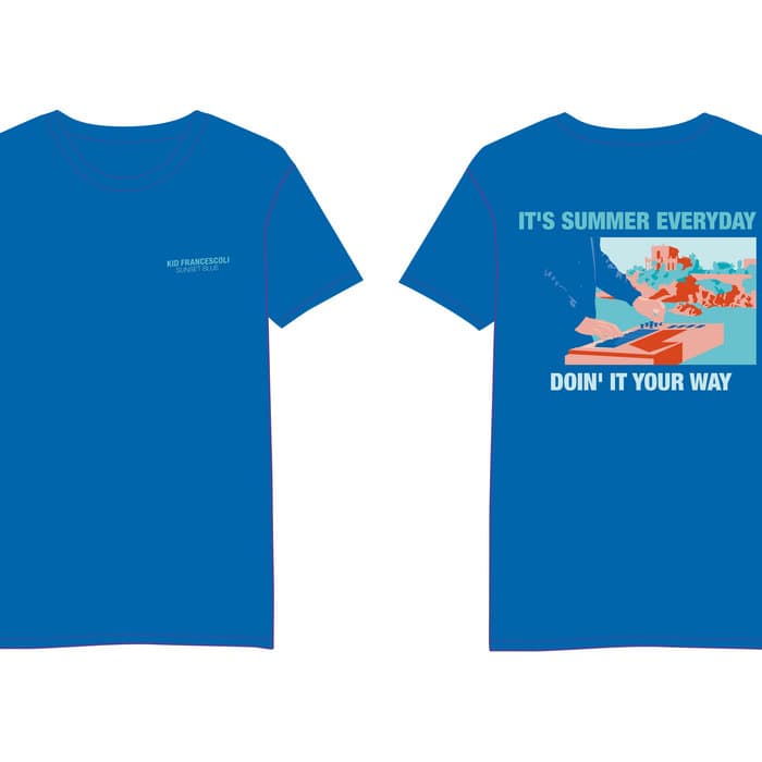 T-Shirt "Sunset Blue" - Bleu