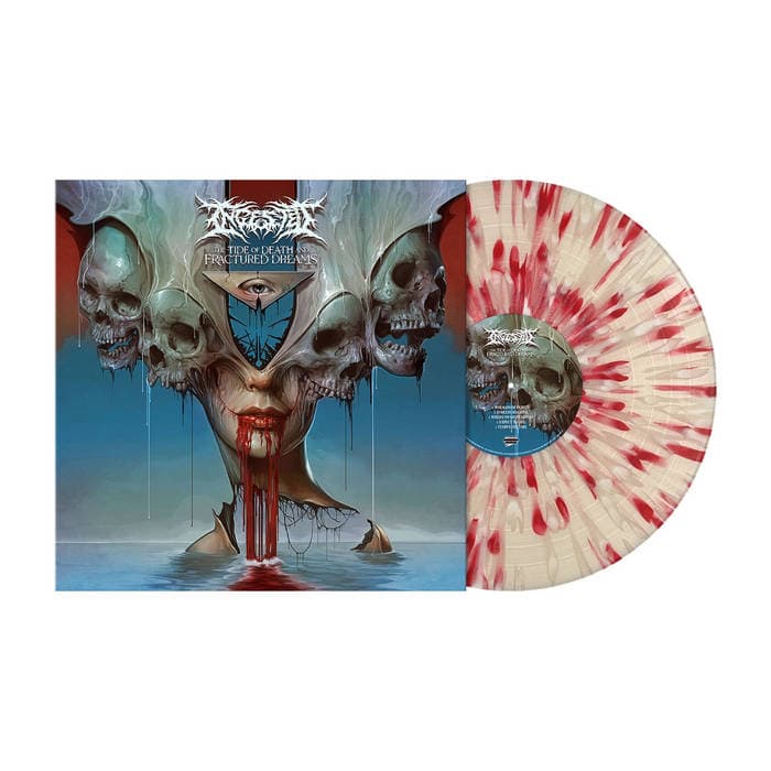 The Tide of Death and Fractured Dreams – "Empty Crimson" (clear/red &white splatter)
