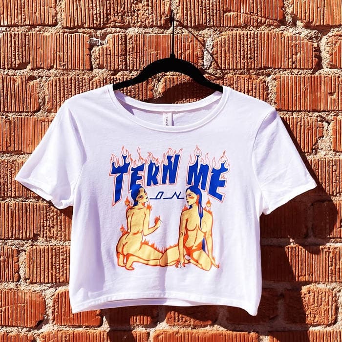 Tern Me On Fitted Crop Top size MD/LG