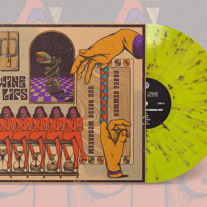 Mushroom Death Sex Bummer Party – Super Limited Edition Lemon Yellow with Cosmic Splatter