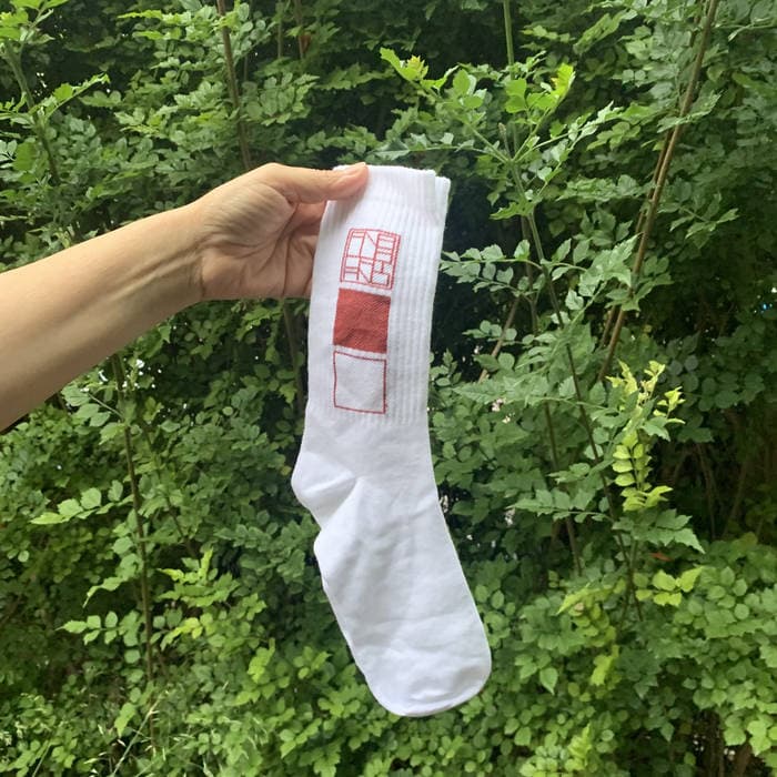 Socks "Vou Ficar Neste Quadrado"