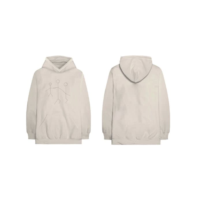 Stick Figures Hoodie - Cream