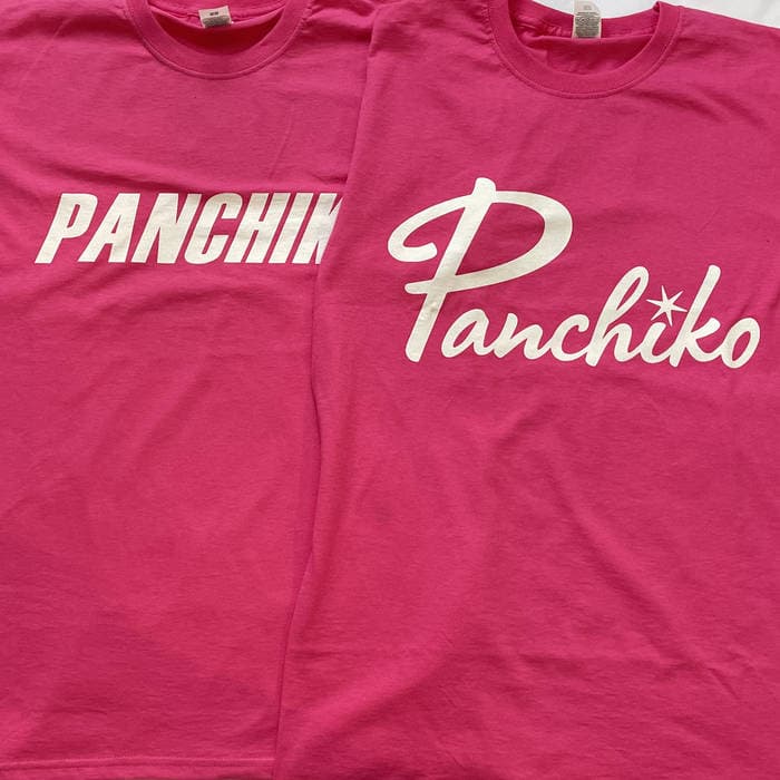 Pinkchiko t-shirt with glow in the dark logo