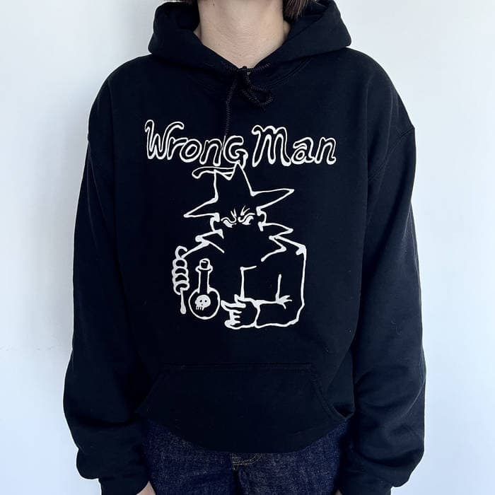"Pusher" black hooded sweater