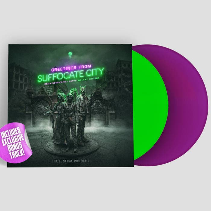Greetings From Suffocate City (From Beyond The Abyss: Deluxe Edition) – NEON GREEN | NEON PURPLE VINYL