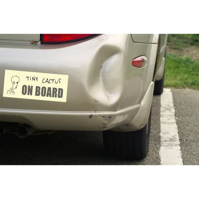 'Tiny Cactus on Board' Bumper Sticker