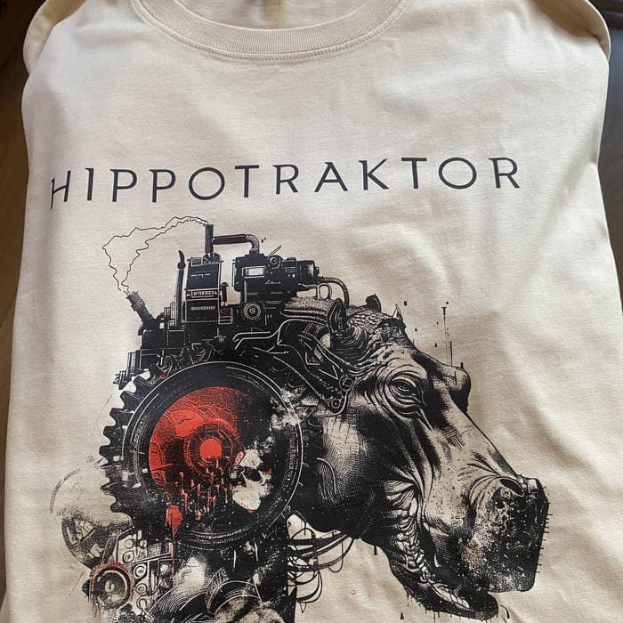 Hippotraktor sand colour t-shirt