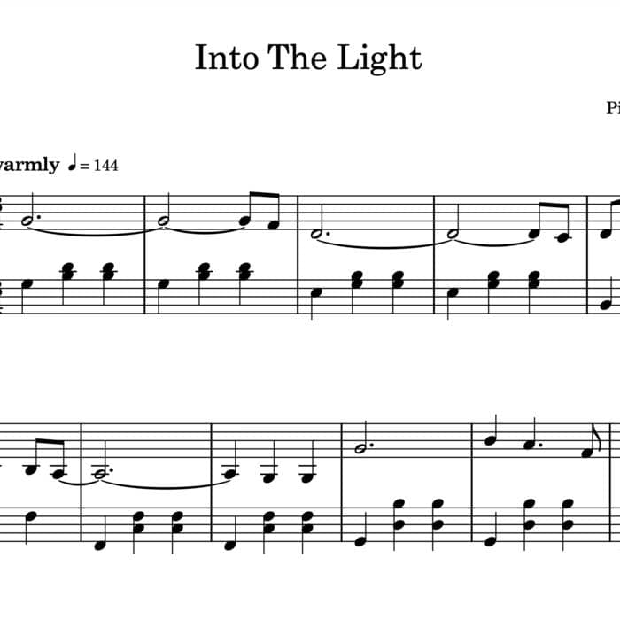 Into The Light - Sheet Music