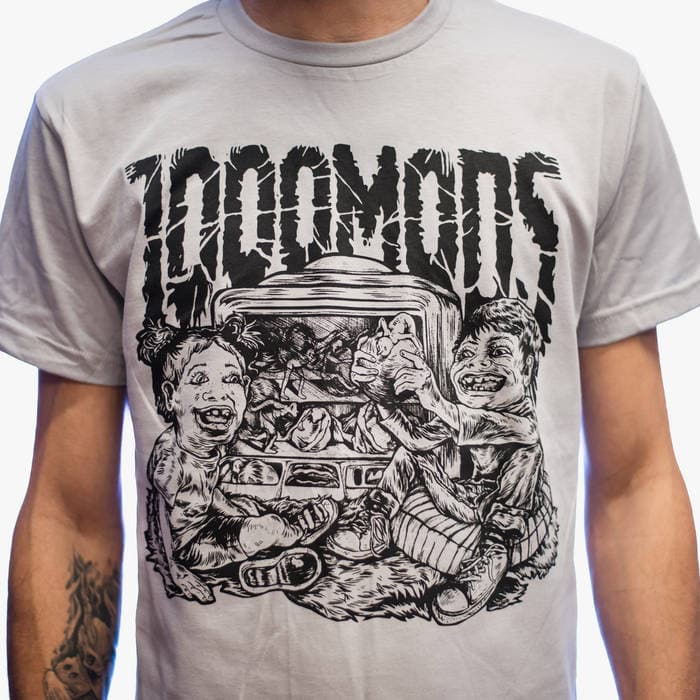1000mods - Cheat Death Cover Tshirt Gray