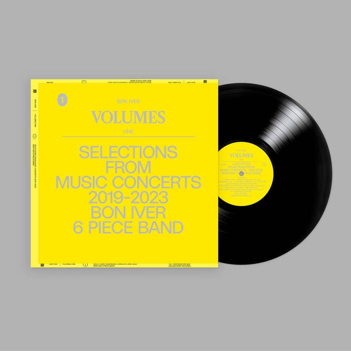 VOLUMES: ONE (SELECTIONS FROM MUSIC CONCERTS 2019-2023 BON IVER 6 PIECE BAND) – Black Vinyl LP
