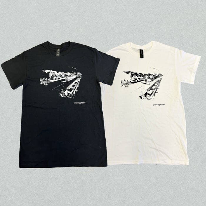 Shaking Hand Screenprinted T-Shirt