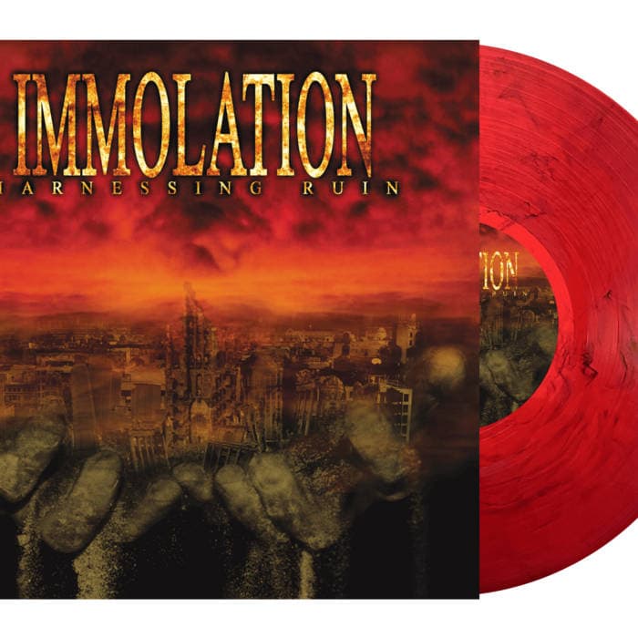 HARNESSING RUIN – IMMOLATION - Harnessing Ruin Limited edition Transparent Red/ Black Marble Vinyl