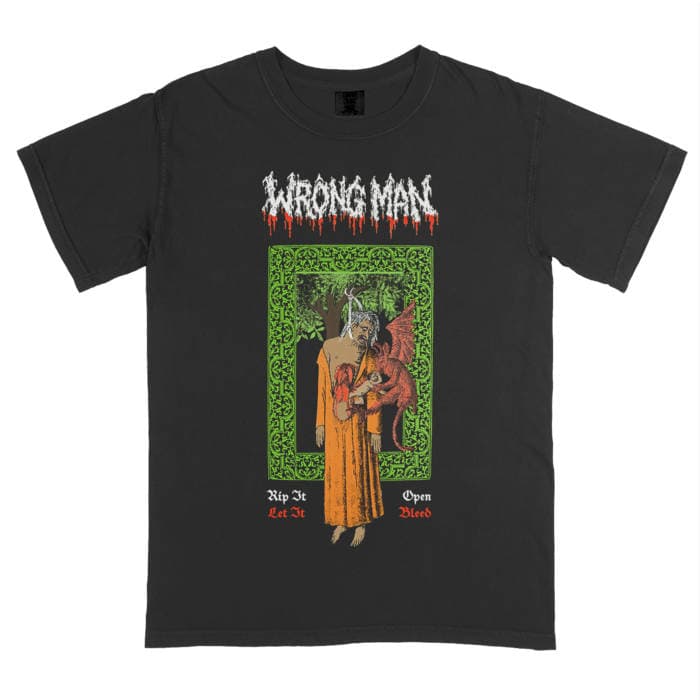 Wrong Man "Death Metal" Premium Black T-Shirt