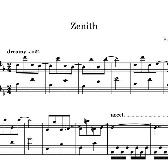 Zenith - Sheet Music