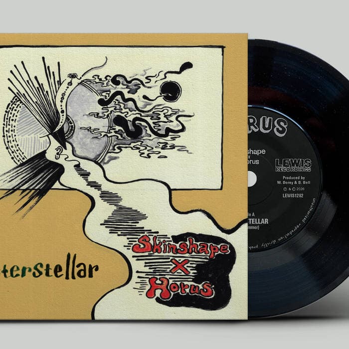 Skinshape x Horus – Interstellar b/w Corn Field Chase Dub Black Vinyl 7" Skinshape, Horus All Stars