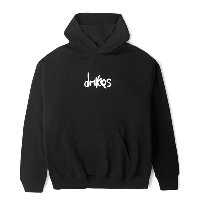 Drukqs Dual Logo Heavyweight Hoodie - Black