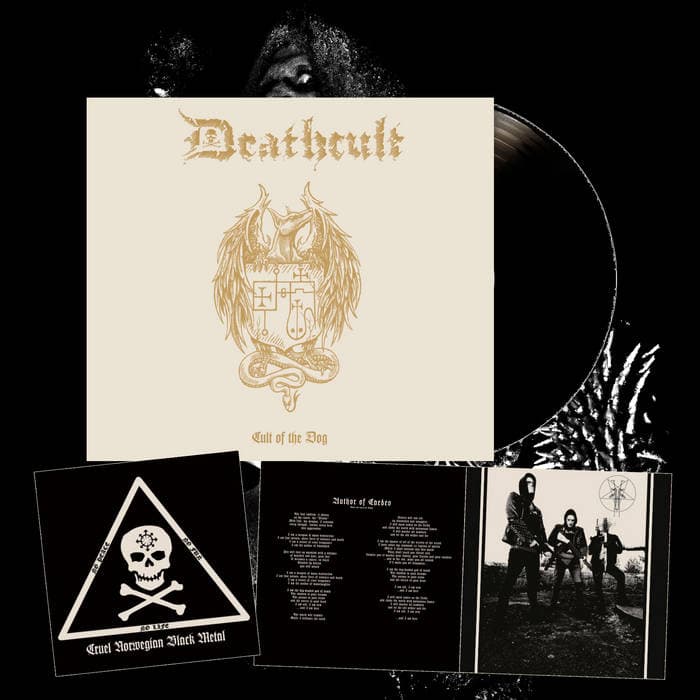 Cult of the Dog – Deluxe gatefold black vinyl LP w/ gold hot foil print and 12 page booklet Deathcult