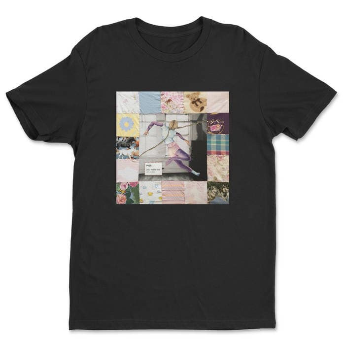 you made me / skin on linen Black T-Shirt