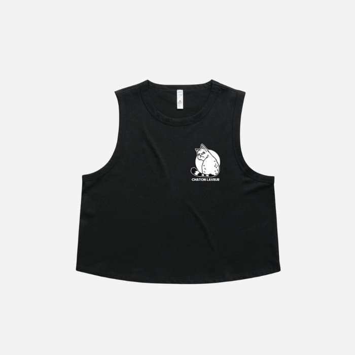 Black Crop Top, designed by Jean-Bon