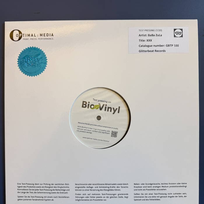 XXX – 'XXX' LP TEST PRESSING